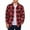 Red, variant on RYRJJ Mens Flannel Shirts Jackets Casual Shackets Button Down Long Sleeve Plaid Shirt Lightweight Jacket Outwear with Pockets(Coffee,4XL)