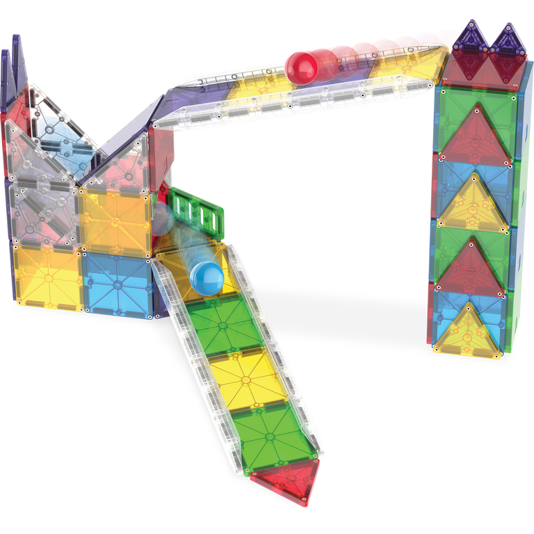 MAGNA-TILES® Rail Racers Deluxe 90-Piece Magnetic Construction Set