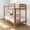 Pecan, variant on Bear Plywood Twin/Twin Bunk, Brushed White