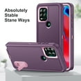 thumbnail image 4 of for Motorola Moto G (2025) Case Kickstand Durable 3-Layer Military Grade Protective Case Hybrid Silicone Heavy Duty Rugged Shockproof Screen Lip Raised Protection,
Purple+Pink, 4 of 9