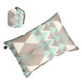 thumbnail image 2 of Automatic Inflatable Pillow High Elasticity Compression Foam, Ethnic Style Camping Pillow Easy to Carry, Suitable for Camping, 2 of 7