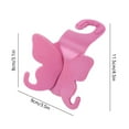 thumbnail image 3 of JingChun 1Pc Car Seat Headrest Hook, Cute Butterfly Vehicle Backseat Hanging Storage Organizer for Purse Coat Umbrella, Automotive Interior Seatback Hanger Decor Accessories, 3 of 6