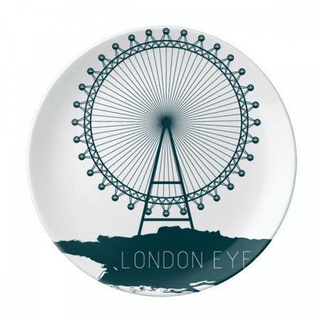 

Britain UK London Eye United Kingdom Plate Decorative Porcelain Salver Tableware Dinner Dish