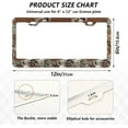 thumbnail image 2 of GZHJMY 2pcs Wild Animal Skin Camo License Plate Frame for Car Decorative Accessories Rustproof License Plate Cover with Screws for US Vehicles 12x6 Inch（592）, 2 of 7