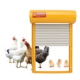 thumbnail image 1 of Solar Powered Automatic Chicken Coop Door, Metal Auto Coop Opener with Timer, Light Senor and Remote Control Multi Modes Battery Operated Electric Poultry Coop Door for Home, 1 of 7