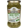 thumbnail image 2 of (6 pack) Filippo Berio Pesto, Plant Based Vegan Basil, 6.7 Ounce Glass Jar, Vegetarian, Dairy Free, Gluten Free, 2 of 2