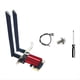 thumbnail image 4 of QCNFA765 WiFi6E Tarjeta WiFi Adaptador Inalámbrico PCIE 5970M Triple Banda 2.4G/5G/6G BT5.2 802.11AX 8DB Antena para Win10/Win11, 4 of 10