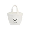 thumbnail image 4 of Bolso de mano para mujer, de lona, sencillo, pequeño, fresco, con cara sonriente, bolso artístico, pequeño, combinable, 4 of 6