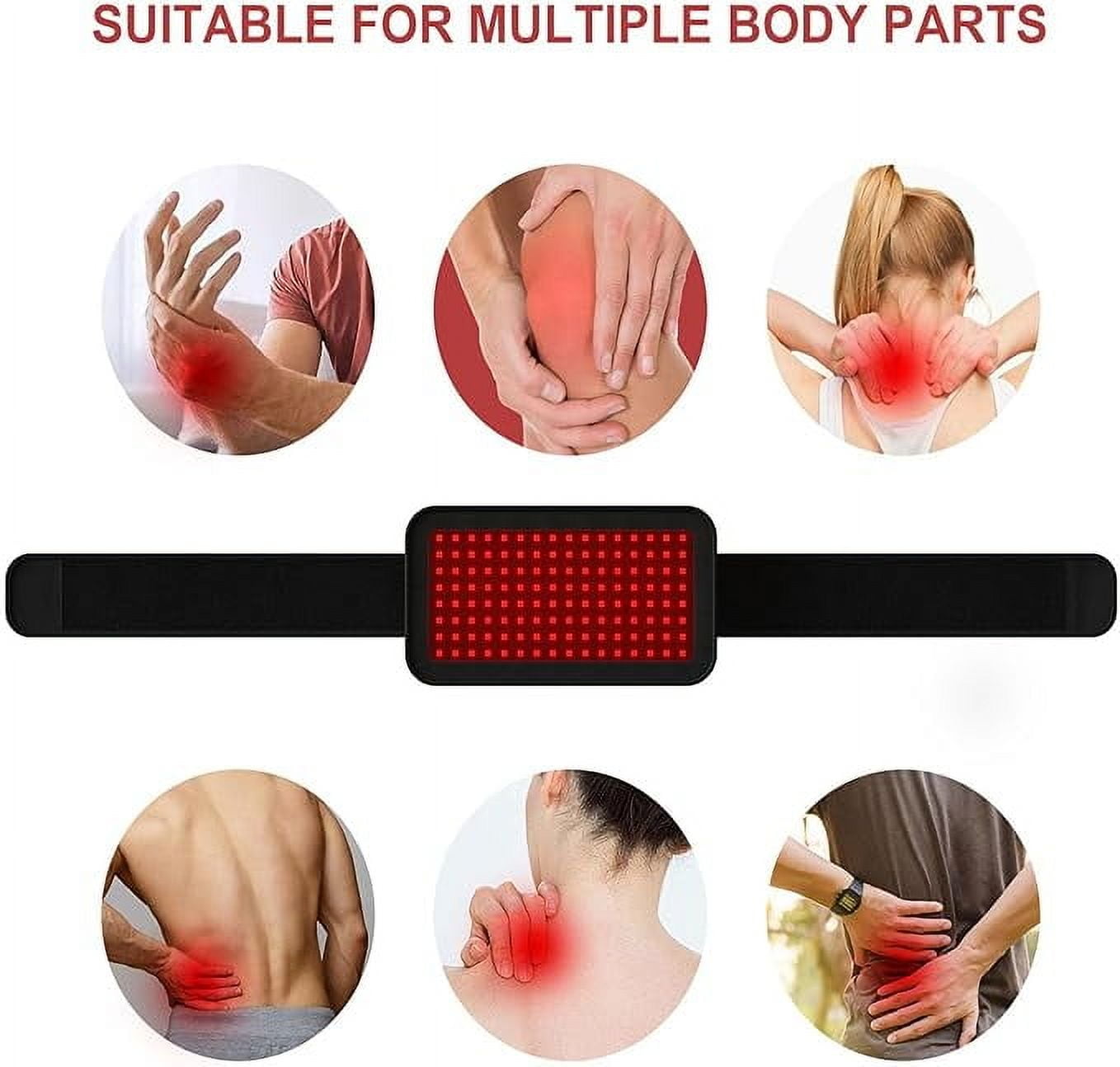Red Light Belt,384 PCS  Lamp Beads, Red & Infrared Light For Body ,Joint&Back Deep Tissue,Flexible & Detachable Deep Pad With Timer