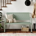 thumbnail image 6 of Grand Patio Garden Benches with Anti-Rust Steel Metal Frame for Front Porch, Mint Green, 6 of 8