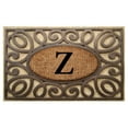 thumbnail image 1 of First Impression Elegant Circles Monogrammed Outdoor Door Mat, 1 of 2