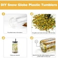 thumbnail image 3 of 25 Pack Acrylic Snow Globe Tumbler, 16oz Acrylic Snowglobe Cups with Pre Drilled Hole, Double Wall Plastic Cups Blanks with Colorful Plastic Lid and Straw for DIY Glitter Gifts, 3 of 13
