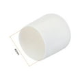 thumbnail image 3 of 10pcs Rubber End Caps 42mm ID Vinyl Round Tube Bolt Cap Cover Screw Thread Protector White, 3 of 3