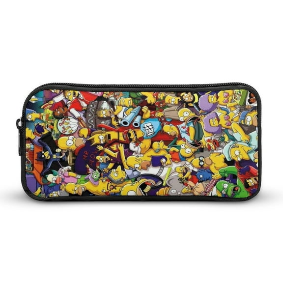 Simpson Pencil Case, Large Capacity Pencil Pouch for Makeup Brush Office