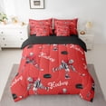 thumbnail image 2 of Homewish Eat Sleep Hockey Bedding Comforter Set 7 Pieces for Boys, Cartoon Sports Theme Full Bedding Set, Teen Boy Child Reversible Fitted Sheet Flat Sheet, Luxury Bedroom Decor, 2 of 7