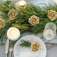 thumbnail image 5 of 30PCS Artificial Flowers Gold Roses Artificial Flowers Glitter Roses 2.16in Foam Roses Fake Roses with Stem for Wedding Home Party DIY Bridal Bouquet Centerpieces Decor, 5 of 10