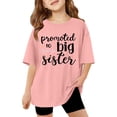 thumbnail image 2 of Girls T Shirts Baby Girl Promoted To Big Sister Short Sleeve Tee Girls Clothes Pink 13-14 Years, 2 of 7
