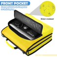thumbnail image 6 of Gradation Of Yellow Colors Printed Zipper Binder with Handle&Shoulder Strap 2 inch 3 Ring 500+300 Sheet Capacity File Folder Organizer, 6 of 8