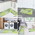 thumbnail image 5 of Green Floral and Petal Pattern Kitchen Rugs Sets Of 2,Anti Fatigue Kitchen Mat Rugs Non Slip Washable,Decorative Kitchen Floor Mats for Kitchen,Sink,Laundry,17"x30"+17"x47", 5 of 7