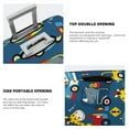thumbnail image 5 of Easygdp Vehicles Cartoon with Funny Drivers Print Elastic and Washable Suitcase Protective Cover with Hidden Zipper Fits 18-32 inch Luggage -X-Large, 5 of 9