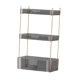 thumbnail image 5 of Organizador de baño de 3 niveles, soporte de almacenamiento de maquillaje para tocador de cosméticos de dormitorio Gris, 5 of 8