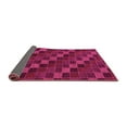 thumbnail image 2 of Ahgly Company Indoor Round Checkered Pink Modern Area Rugs, 4' Round, 2 of 4
