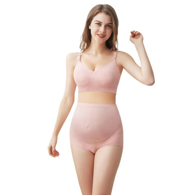 Boguish Maternity Panties Over Bump High Waist Seamless Pregnancy Underwear  With Belly Support Under Dress at  Women's Clothing store