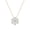 Rose Gold in Gold Chain, variant on Collection 14K Solid Yellow Gold Floral Pendant Necklace for Women with 18 inch Gold Chain 0.93 cttw, Pear (0.80 ct) & Round (0.13 ct) Lab Grown White Diamond