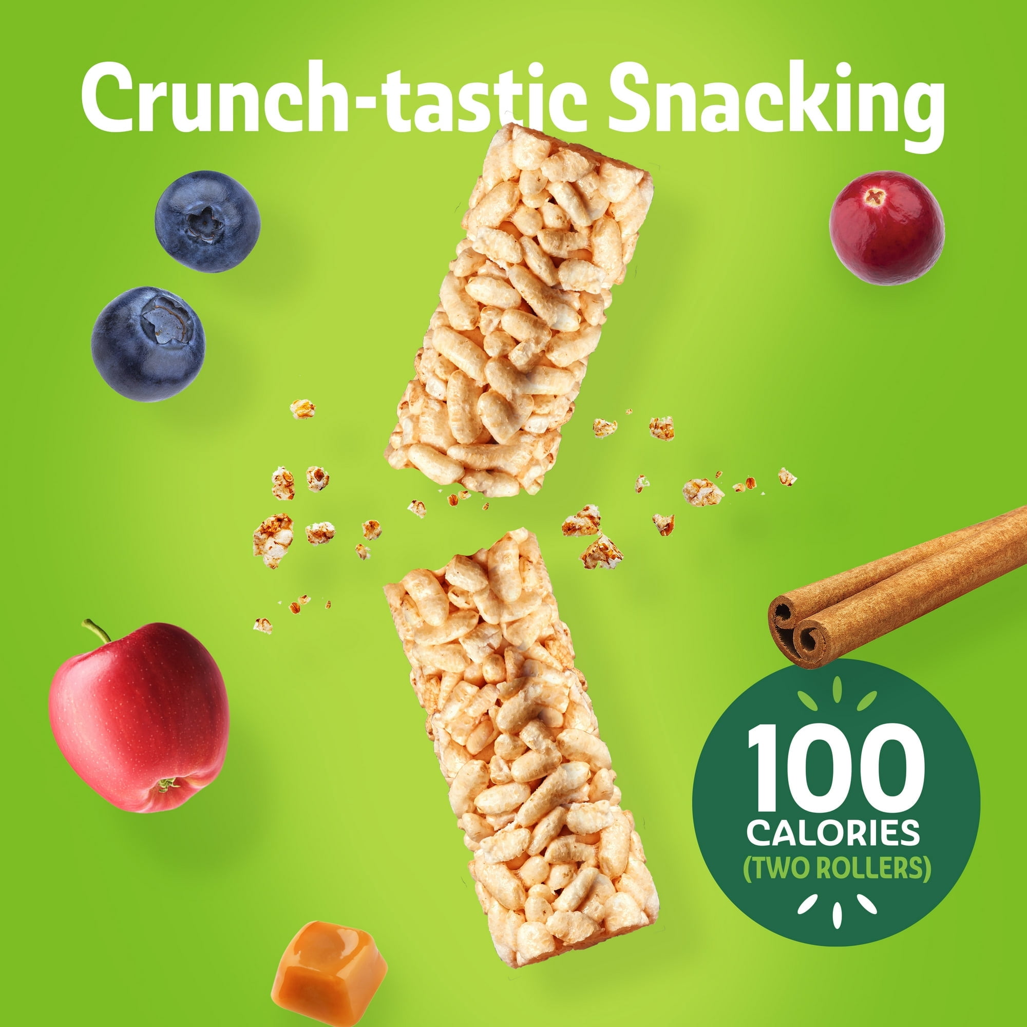 Pack of 8, Friendly Grains Apple Cinnamon Crunchy Rollers, 2.6 oz