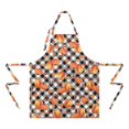 thumbnail image 2 of Fall Pumpkins Leaves Pattern Apron-Garden Aprons for Women with Pockets-Cotton Linen Waterproof Kitchen Cooking Gardening Aprons Adjustable for Kitchen,Cooking,BBQ and Salon 33"x27", 2 of 7