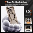 thumbnail image 3 of For iPhone 16 Pro Max Magnetic Case Rotating Kickstand Metal Bumper Phone Cover - Grey, 3 of 5