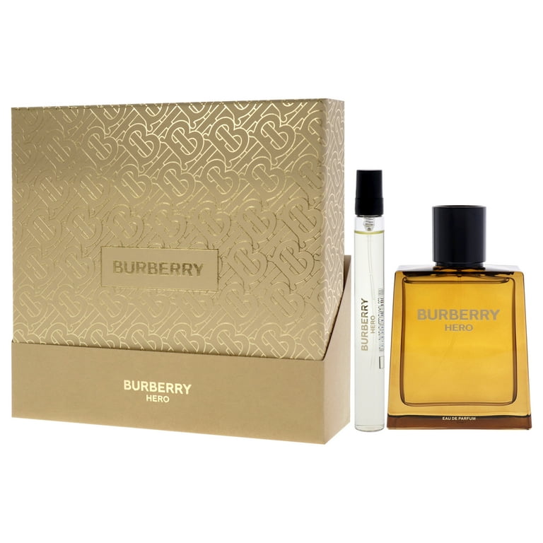 Burberry Hero 2 Pc Set: 3.3oz EDP Spray & 0.33oz Travel