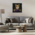 thumbnail image 3 of Stupell Industries Military Coat Fox Novelty & Humor Painting Black Floater Framed Canvas Art Print Wall Art, 25 x 25, 3 of 10