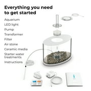 biOrb Loop 15 Aquarium with Standard Light - 4 Gallon، White، Acrylic