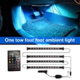 thumbnail image 4 of Scienceny Universal Car 1-drag-4 Strip Light Vehicle Control remoto RGB Atmósferas Lámpara Decoración Accesorios de iluminación automotriz Automoción decorativa y accesorios Scienceny VI016785-00, 4 of 6