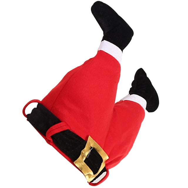 Cateissary Tema navideño Pantalones divertidos Sombrero Papá Noel Pantalones Forma Gorra Fiesta Festival Fiesta Sombrero de pelusa Type2 Cateissary HA000249-00B