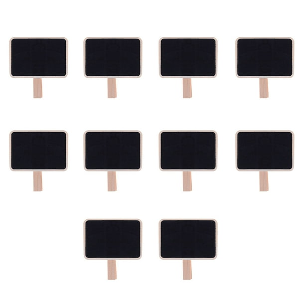 Lot De 10 Mini Tableau Bois Ardoise étiquettes Pour Message Board