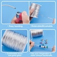 thumbnail image 2 of 100m/106 Yards Rattail Satin Cord 2mm Silver Silk Crafts Cords Christmas Beading String for Necklace Macrame Friendship Bracelet Chinese Knot Dream Catchers Braid Hair, 2 of 8