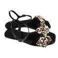 thumbnail image 2 of Sandalias de verano para mujer, sandalias planas sin cordones, zapatos romanos de cristal, sandalias informales con punta abierta Wmkox8yii  nm8101, 2 of 9