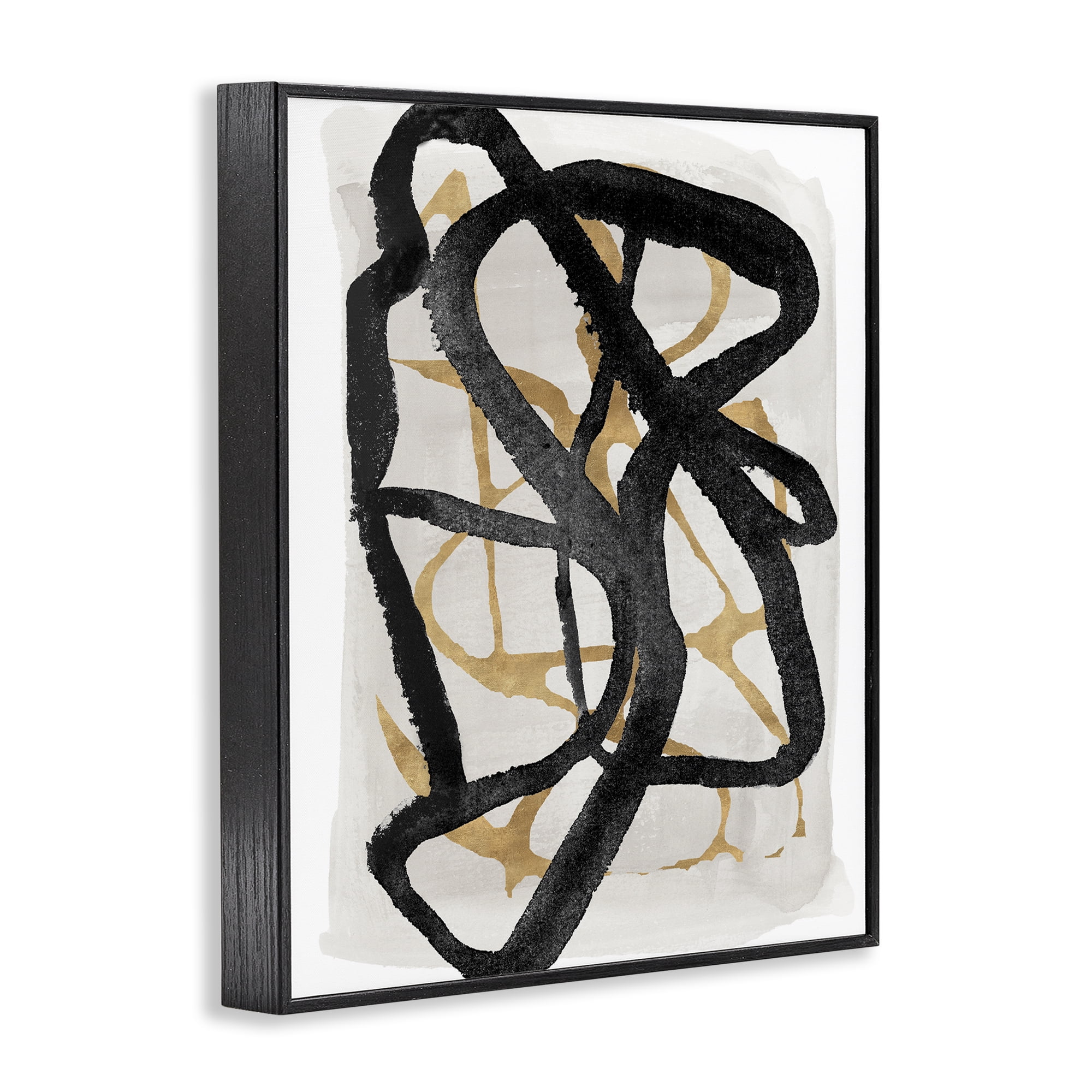 Stupell Industries Expressive Hindsight in Black Black Framed Giclee Art, design by Lucille Price