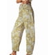 thumbnail image 2 of Vaqueros Rectos, Holgados, Informales, de Tiro Medio y Pierna para Mujer, Estilo Boyfriend Y2K, Pantalones Cortos de Mezclilla Flores Amarillas M, 2 of 6