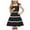 Black, variant on Yindaity Girl's Summer Tie Shoulder Midi Dresses Girls Tennis Skirts (Hot Pink,9-10 Years)