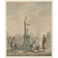 thumbnail image 2 of Johannes Jelgerhuis 20x23 Black Ornate Framed Double Matted Museum Art Print Titled: Statue of Laurens Jansz. Coster in Haarlem (1780 - 1836), 2 of 5