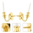 thumbnail image 2 of Arborister 2 Mini LED Candle Wall Sconces for 1:12 Dollhouse Decoration, 2 of 10