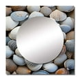 thumbnail image 2 of Designart "Seashell Beauty Beach Photo V" Animals Square Mirror For Wall Decor - Large Grey Square Printed Wall Mirror Art - Square Coastal Mirror - Wall Mounted Square Large Mirror, 2 of 5