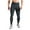 Black, variant on Chiccall Men's Performance Leggings for Workout High Waist Stretch Base Layer Running Quick Dry Tight Pants