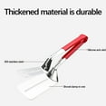 thumbnail image 6 of Steak Clamps, 3-in-1 Cooking Tong, Double Sided Spatula, 10 inch Multifunctional Stainless Steel Food Flipping Spatula Tongs Clip for Beefsteak Bread Hamburger BBQ Meats Pizza Pies Bread Fish (1 Pack), 6 of 7
