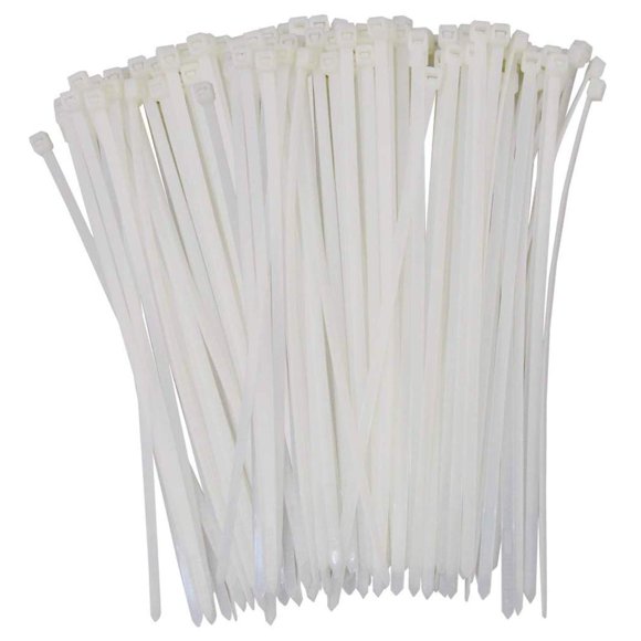 Wideskall Attaches de Câble en Nylon Blanc 6 Pouces Autobloquantes 2.8mm Traction 30lbs. (Lot de 1000)