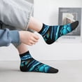 thumbnail image 4 of Salouo Blue Viper Snake Closeup Face Pattern Unisex Middle Tube Socks,Middle-Finger Knee High Socks Over The Calf Tube Stocking Crew Stockings for Women and Men Tube Socks, 4 of 8