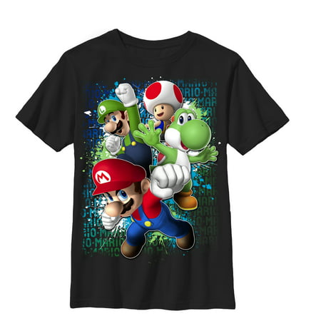 Nintendo Boys' Mario Friends Jump T-Shirt